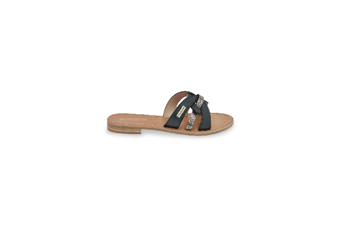 Les tropeziennes nu pieds sandale hamsuko mule noir