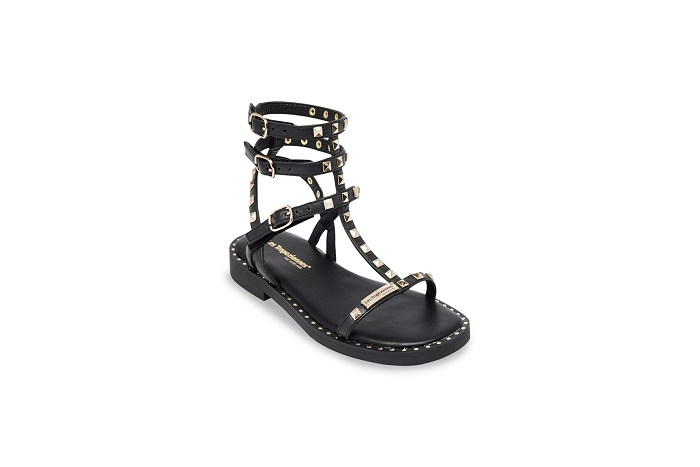 Les tropeziennes nu pieds sandale coralie noir3241901_2