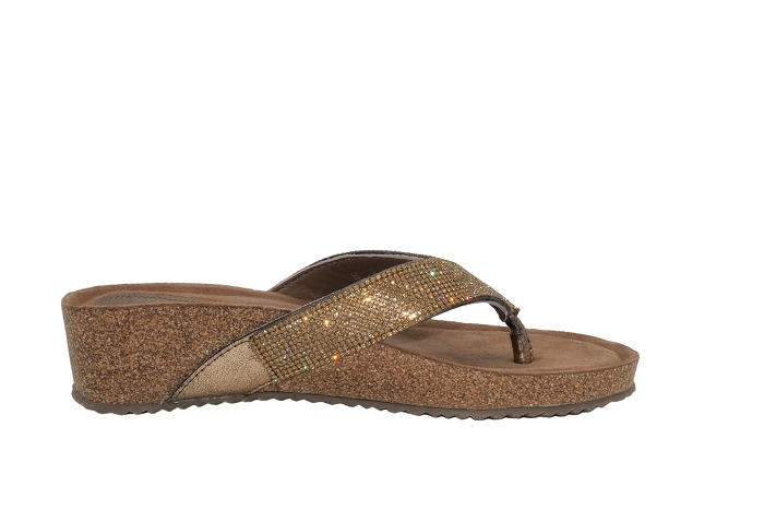 Lanzamani nu pieds sandale 75809 mule bronze