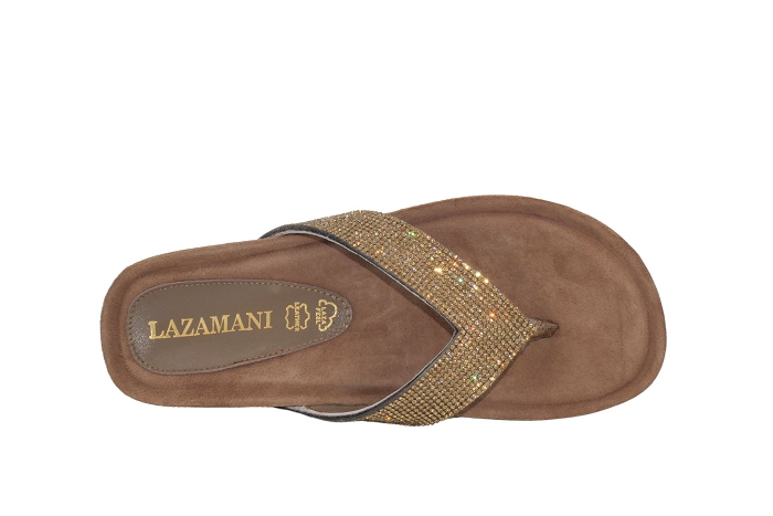 Lanzamani nu pieds sandale 75809 mule bronze3242701_3
