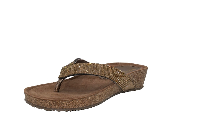 Lanzamani nu pieds sandale 75809 mule bronze3242701_5