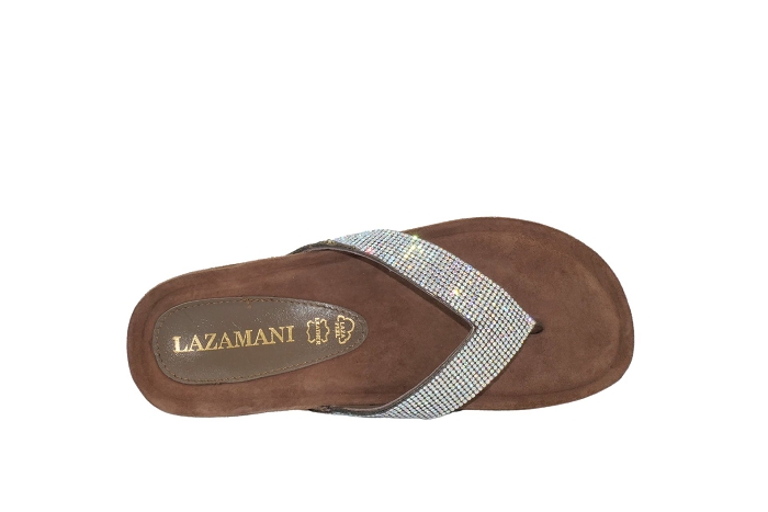 Lanzamani nu pieds sandale 75809 mule argent3242801_5