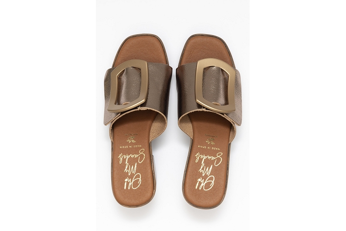 Ohmysandals nu pieds sandale 5394mule bronze3244201_2