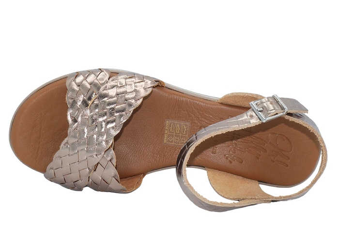 Ohmysandals nu pieds sandale 5491tresse bronze3244301_3