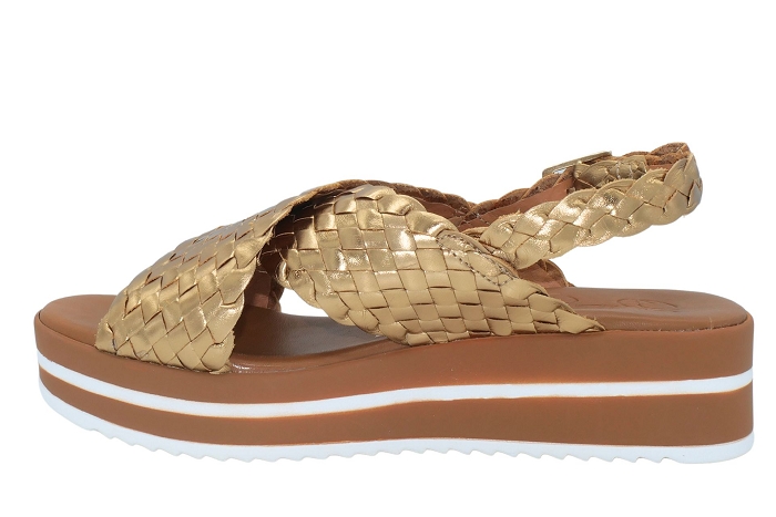 Ohmysandals nu pieds sandale 5492tresse bronze3244701_2