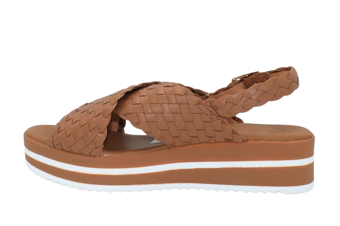 Ohmysandals nu pieds sandale 5492tresse cognac3244801_2