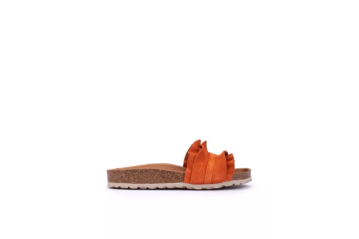 Verbenas nu pieds sandale rocio mule orange
