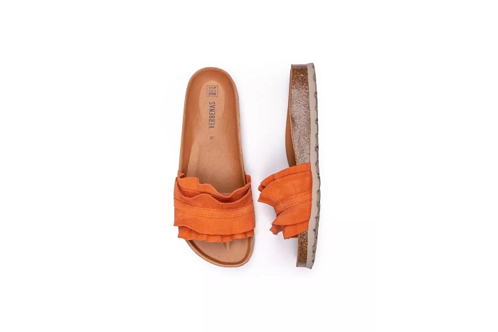 Verbenas nu pieds sandale rocio mule orange3245101_3