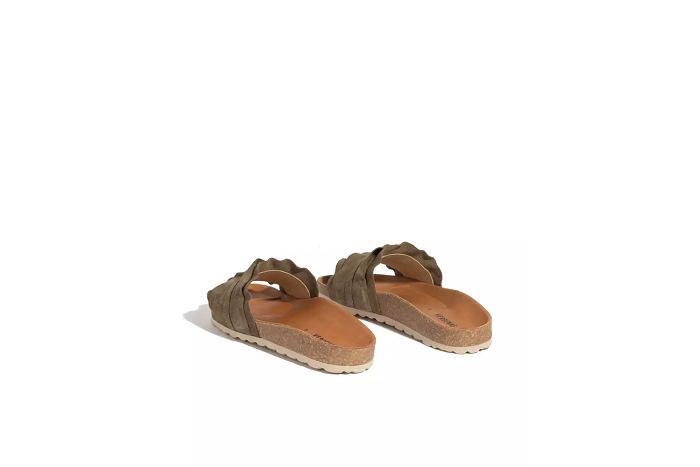 Verbenas nu pieds sandale rocio mule kaki3245201_4