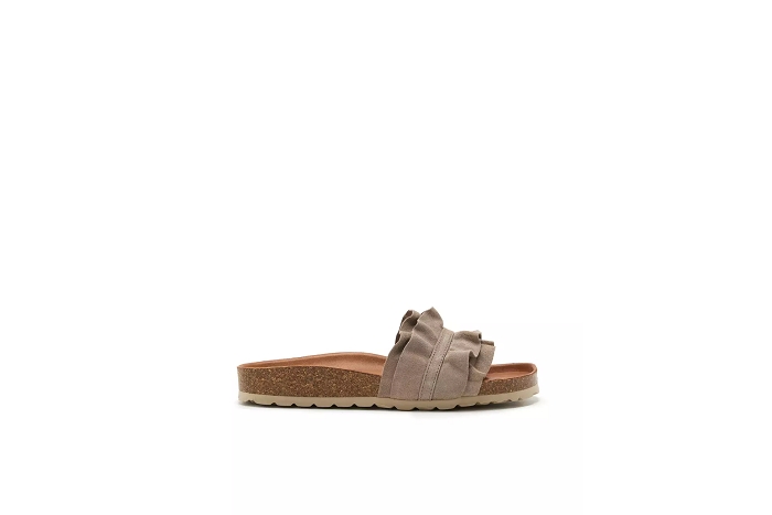 Verbenas nu pieds sandale rocio mule taupe