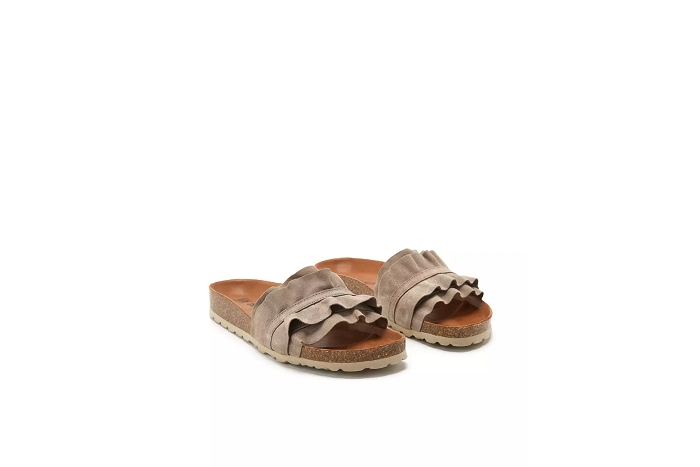 Verbenas nu pieds sandale rocio mule taupe3245301_3