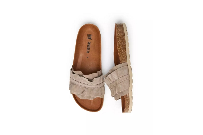 Verbenas nu pieds sandale rocio mule taupe3245301_4