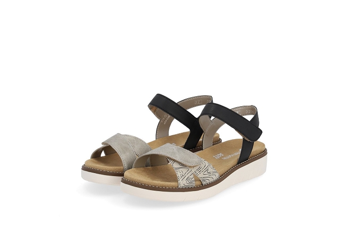 Remonte nu pieds sandale d2049 63 beige noir3248401_4