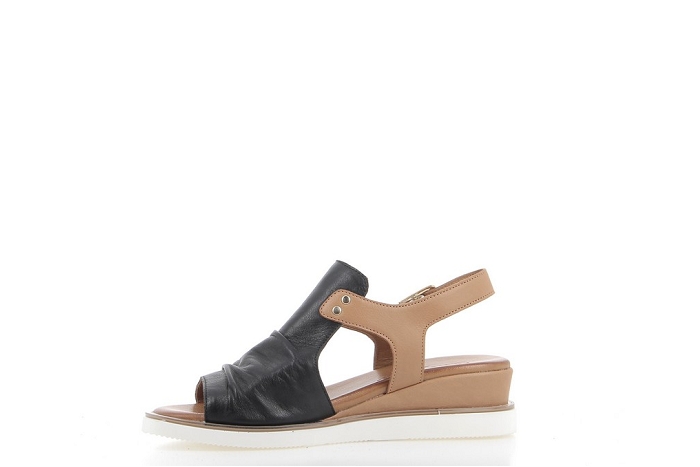 Coco et abricot nu pieds sandale missiriac noir3249401_3