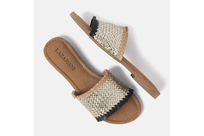 Lazamani nu pieds sandale 33786 noir or3252401_4