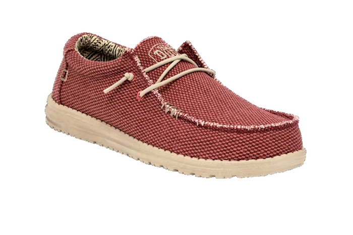 Hey dude bateaux wally braided red rouge3329301_2