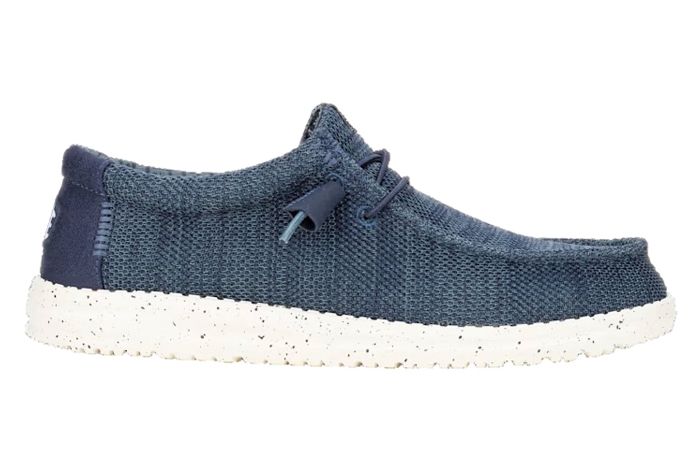 Hey dude mocassin wally strech sox marine