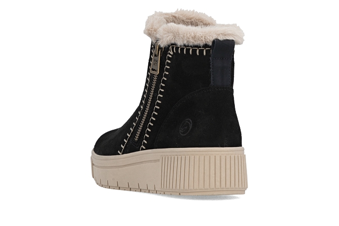 Remonte boots bottines d3b70 fourre buck noir3344101_2
