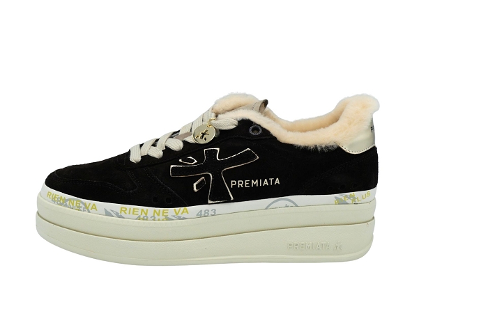 Premiata baskets micole fourre 7894 marron fonce3345901_2