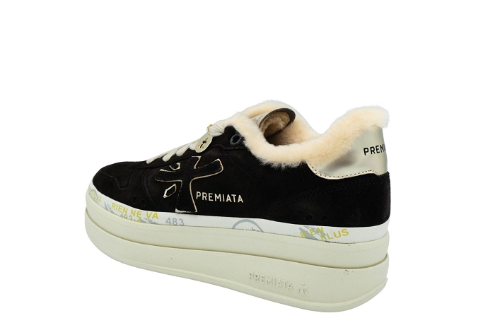 Premiata baskets micole fourre 7894 marron fonce3345901_3