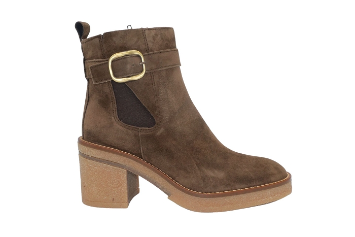 Alpe boots bottines 5465 boots bcle buck marron