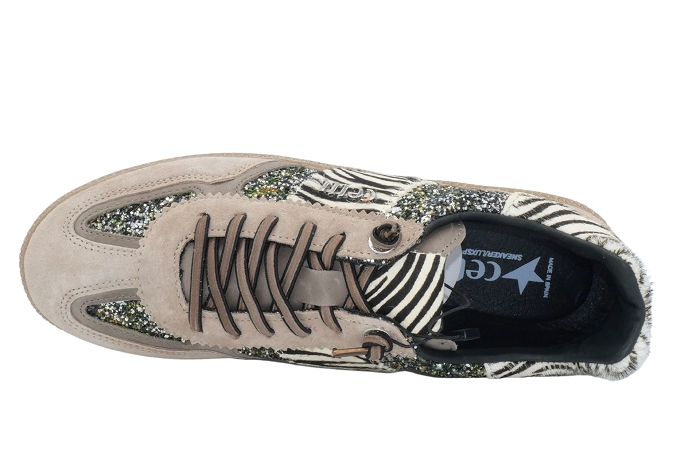 Cetti baskets c 1395 sra glitter taupe3349101_4