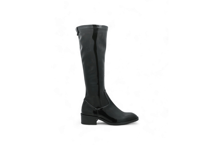 Adige bottes real botte vernis noir