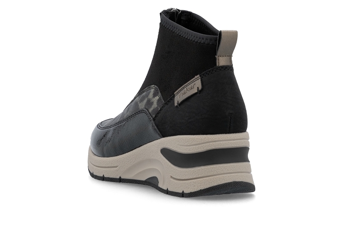 Rieker boots bottines n9362 boots zip vernis noir3359101_3