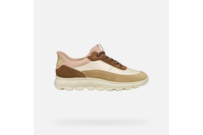 Geox derby d spherica noir beige