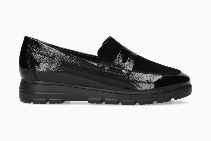Mephisto mocassin carima moc 1014 vernis noir