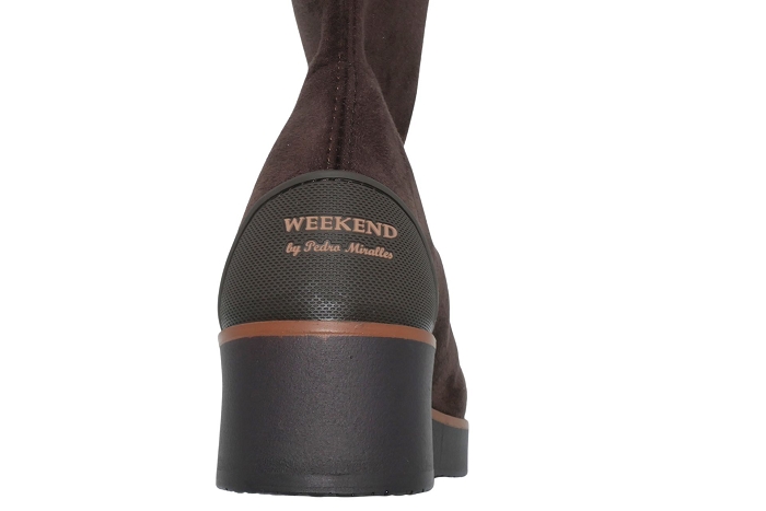 Pedro mirales boots bottines 27501 botte strech marron3367901_3