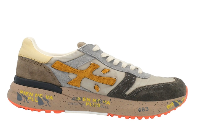 Premiata baskets mick  7866 beige marron