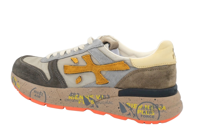 Premiata baskets mick  7866 beige marron3371801_3