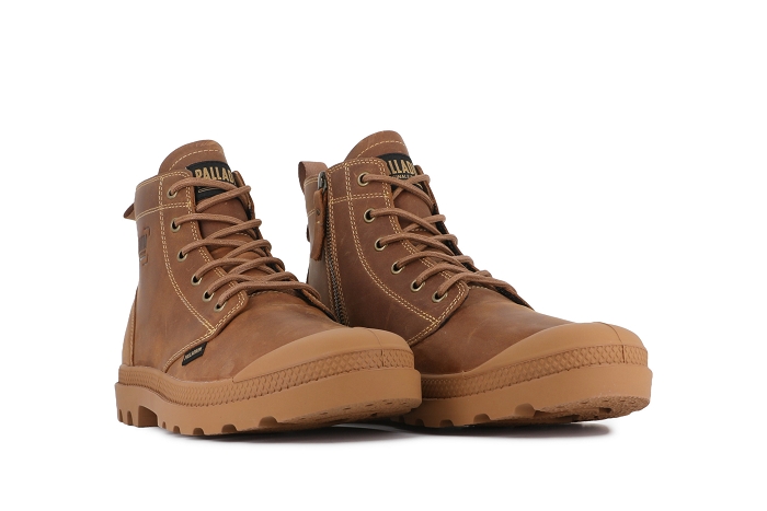 Palladium boots bottines pampa zip mahogany hom cognac3372201_5