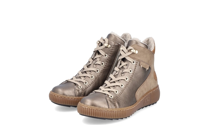 Rieker boots bottines z 6614 90 fourre beige3373701_3