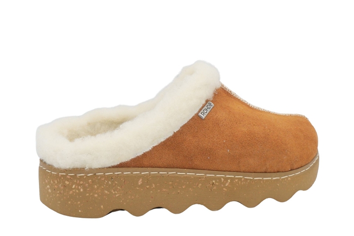 Rhode pantoufle 6125 beige fourre camel3373901_3