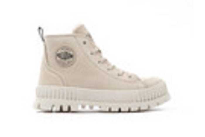 Palladium bottines pallashock zipwarm beige