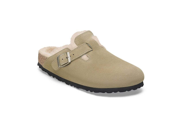Birkenstock pantoufle boston 1028299 vl taupe3375001_2