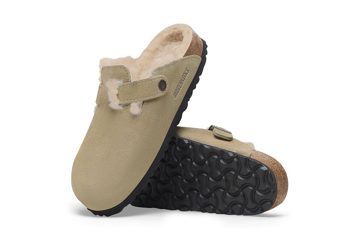 Birkenstock pantoufle boston 1028299 vl taupe3375001_3