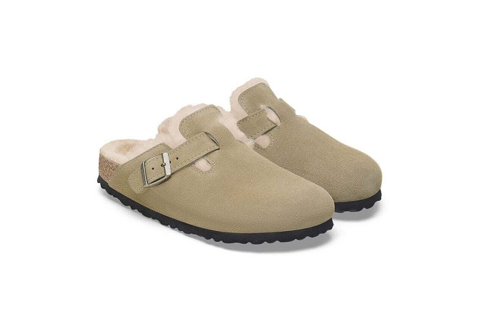 Birkenstock pantoufle boston 1028299 vl taupe3375001_4