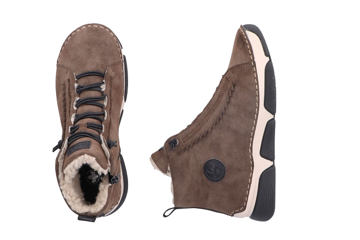 Rieker boots bottines 459*12 25 boots marron3375801_3