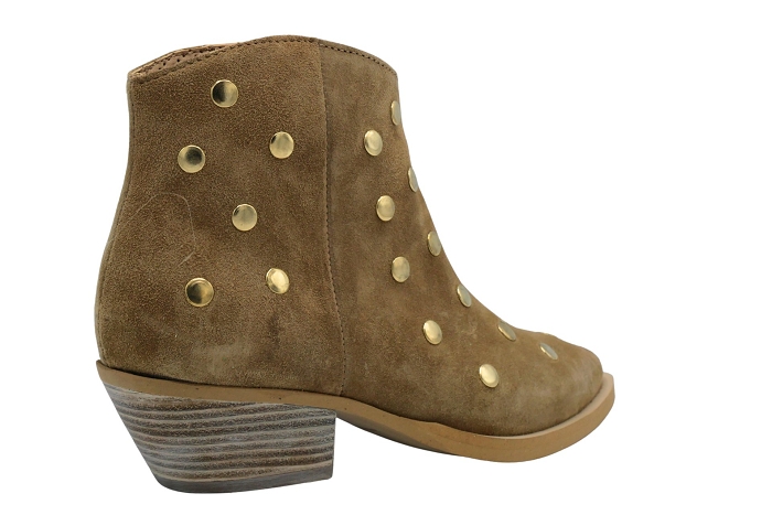 Alpe boots bottines 5236 boots bouton beige3381601_3