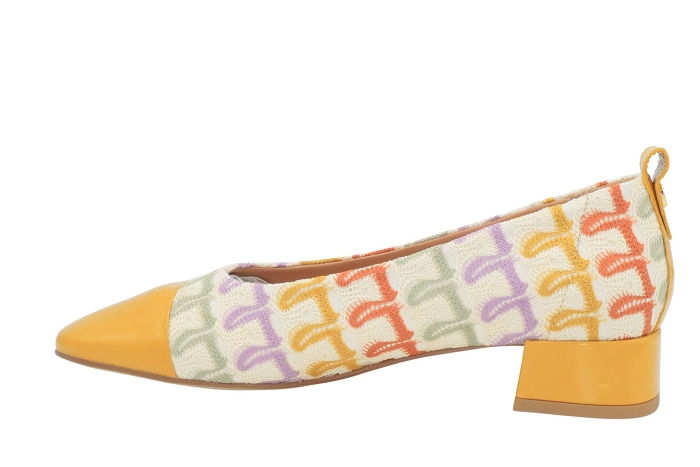 Coco et abricot escarpin floraine multi3389601_2