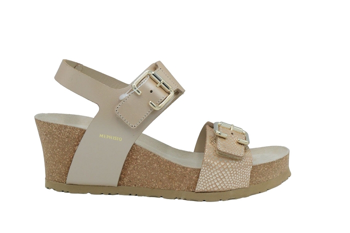 Mephisto nu pieds sandale lissandra 27653platinium beigenacre
