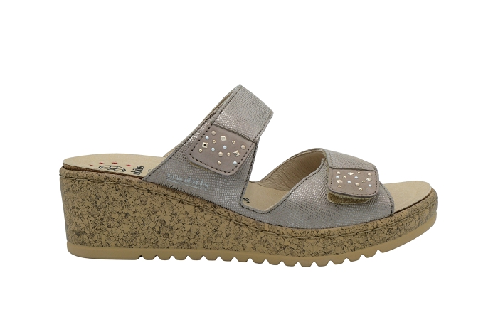 Mephisto nu pieds sandale navima 8118 mule taupe