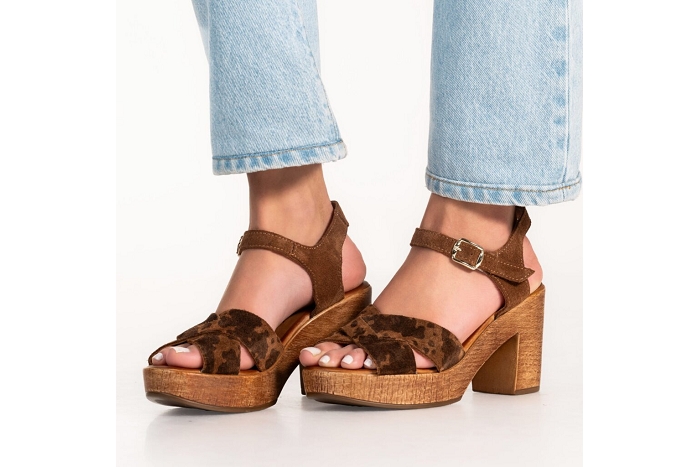 Coco et abricot nu pieds sandale musieges 3400 marron3398201_5