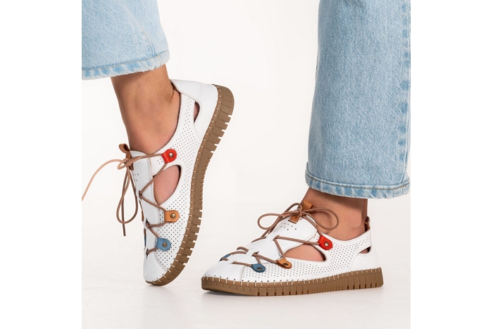 Coco et abricot ballerines mangiennes blanc3398301_3