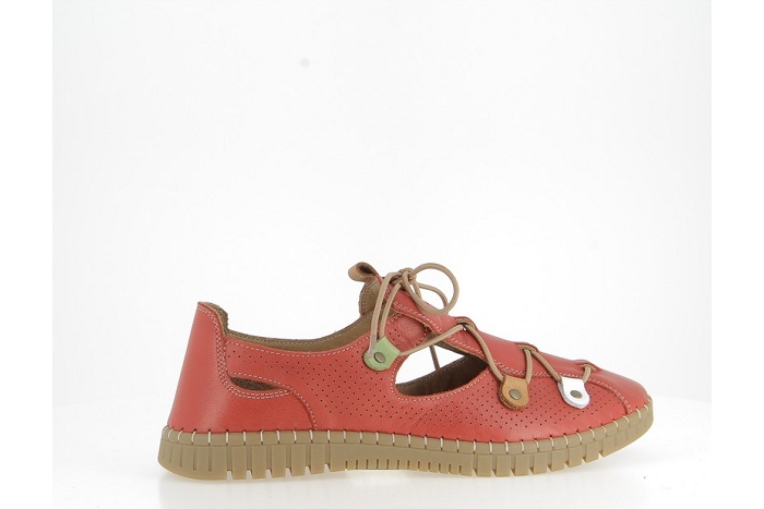 Coco et abricot ballerines mangiennes rouge