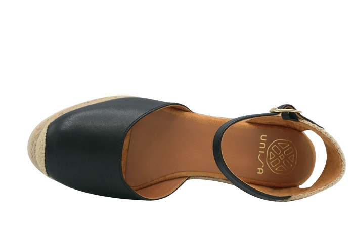 Unisa nu pieds sandale caceres noir3403101_4