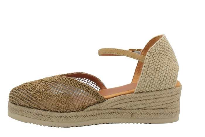 Unisa nu pieds sandale ceuta dentelle beige3403401_2